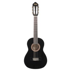 Valencia VC101BK Classical Guitar 1/4 Size - Black