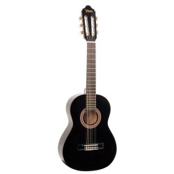 Valencia VC101BK Classical Guitar 1/4 Size - Black