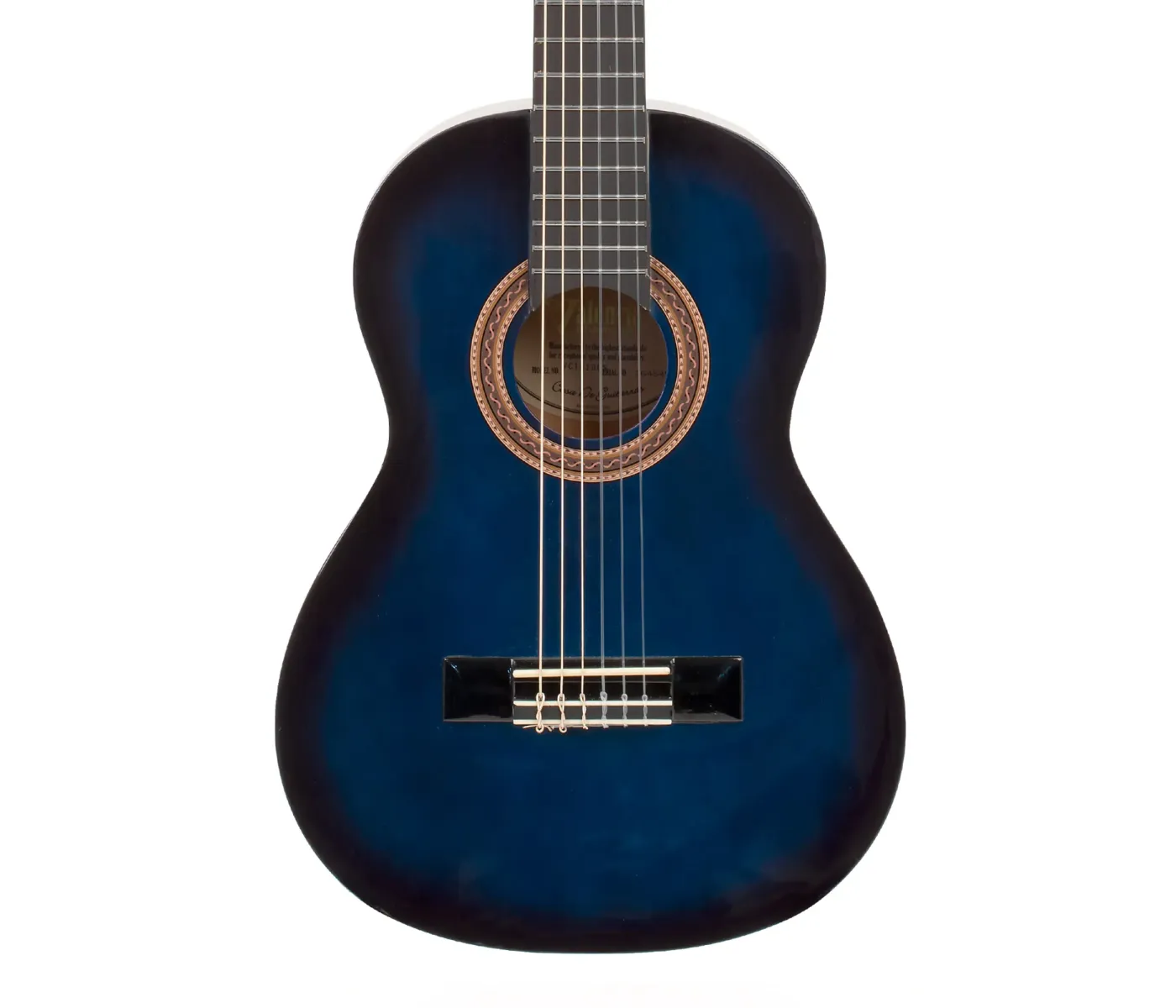 Valencia VC101BUS Blue Burst Classical Guitar - 1/4 Size