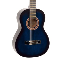 Valencia VC101BUS Blue Burst Classical Guitar - 1/4 Size