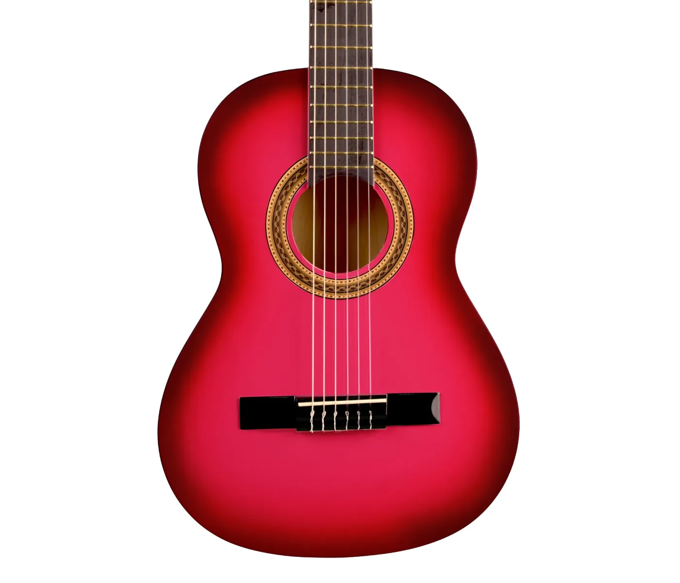 Valencia VC103PKS Pink Sunburst Classical Guitar - 3/4 Size