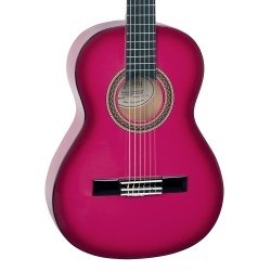 Valencia VC103PKS Pink Sunburst Classical Guitar - 3/4 Size