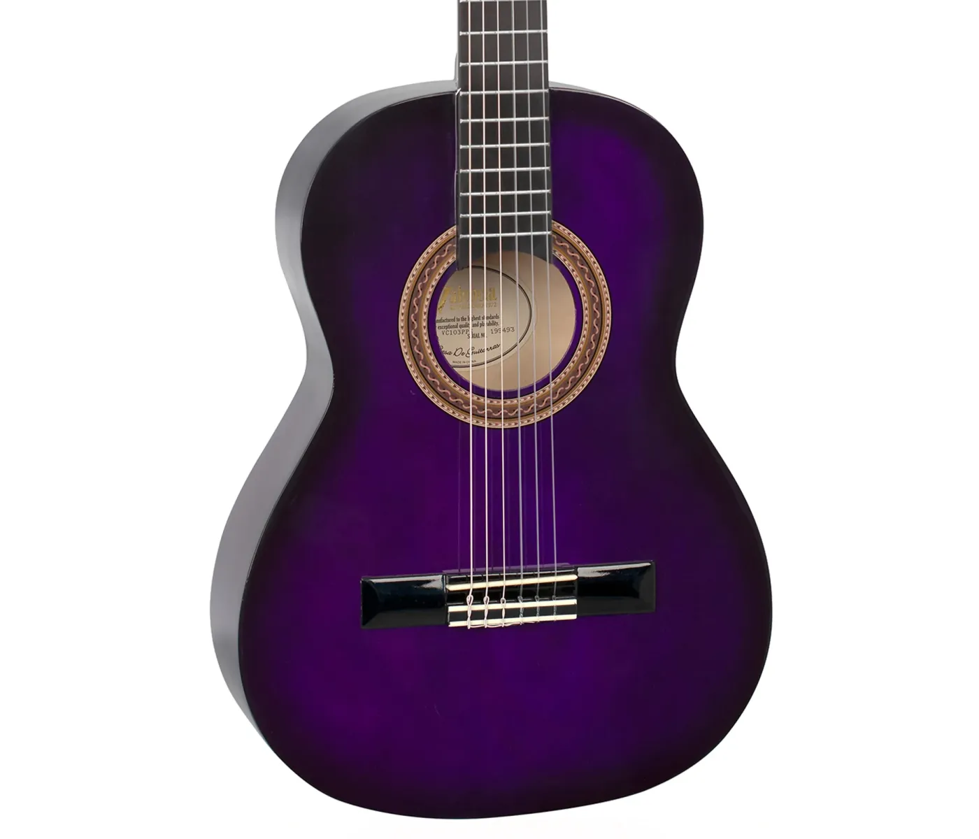 Valencia VC103PPS Purple Sunburst Classical Guitar - 3/4 Size Valencia VC103PPS Purple Sunburst Classical Guitar - 3/4 Size