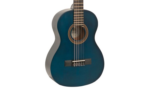 Valencia VC202TBU Transparent Blue Classical Guitar - 1/2 Size