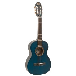 Valencia VC202TBU Transparent Blue Classical Guitar - 1/2 Size