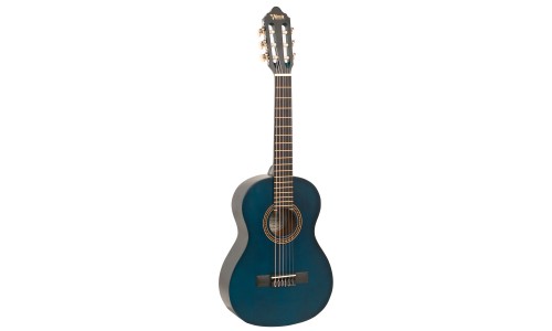 Valencia VC202TBU Transparent Blue Classical Guitar - 1/2 Size