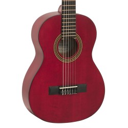 Valencia VC202TWR Transparent Wine Red Classical Guitar - 1/2 Size