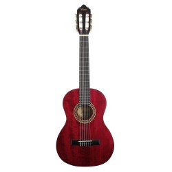 Valencia VC202TWR Transparent Wine Red Classical Guitar - 1/2 Size