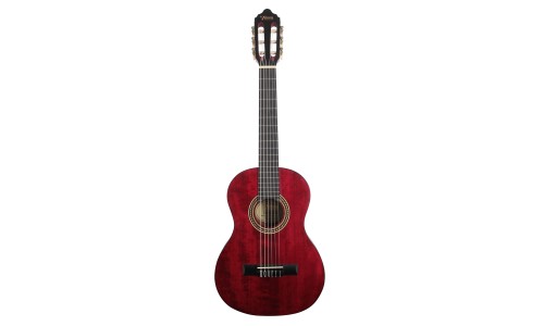 Valencia VC202TWR Transparent Wine Red Classical Guitar - 1/2 Size