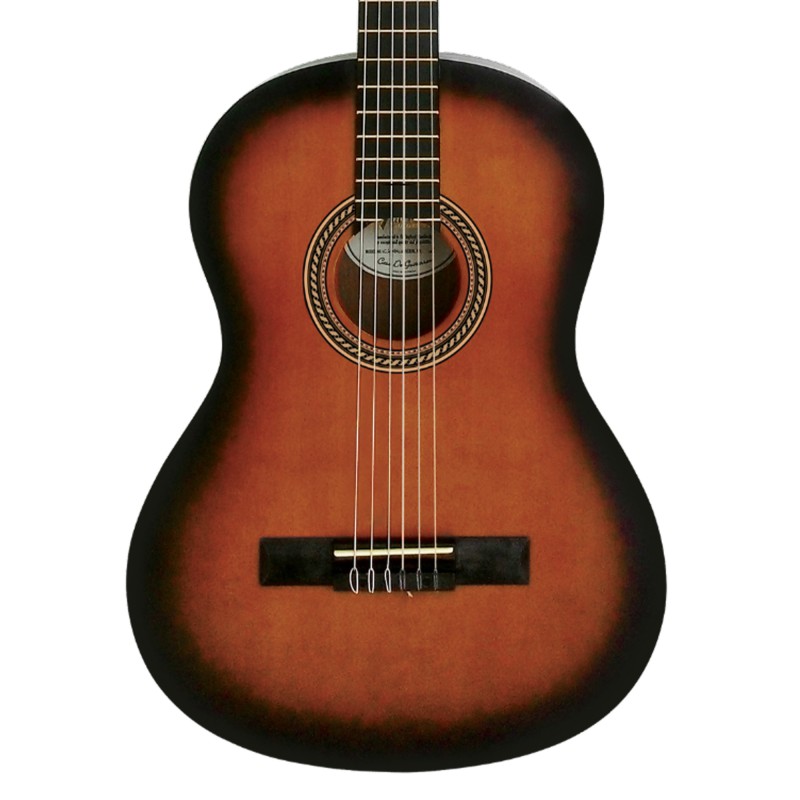 Valencia VC204HCSB Hybrid Series Classical Guitar - Classic Sunburst