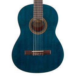 Valencia VC204TBU Classical Guitar - Transparent Blue