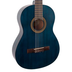 Valencia VC204TBU Classical Guitar - Transparent Blue