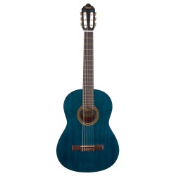 Valencia VC204TBU Classical Guitar - Transparent Blue