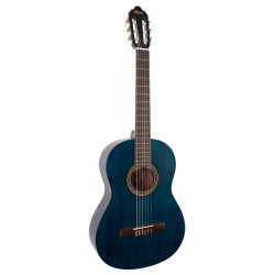 Valencia VC204TBU Classical Guitar - Transparent Blue