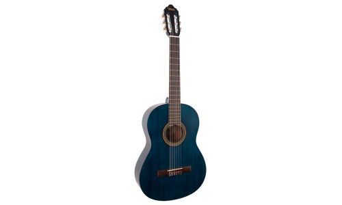 Valencia VC204TBU Classical Guitar - Transparent Blue