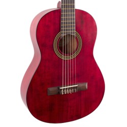 Valencia VC204TWR Classical Guitar - Transparent Wine Red