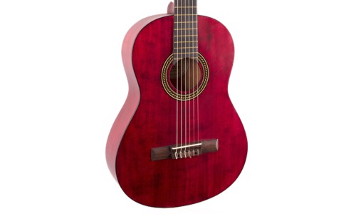 Valencia VC204TWR Classical Guitar - Transparent Wine Red