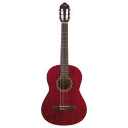 Valencia VC204TWR Classical Guitar - Transparent Wine Red