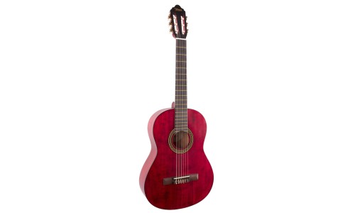 Valencia VC204TWR Classical Guitar - Transparent Wine Red