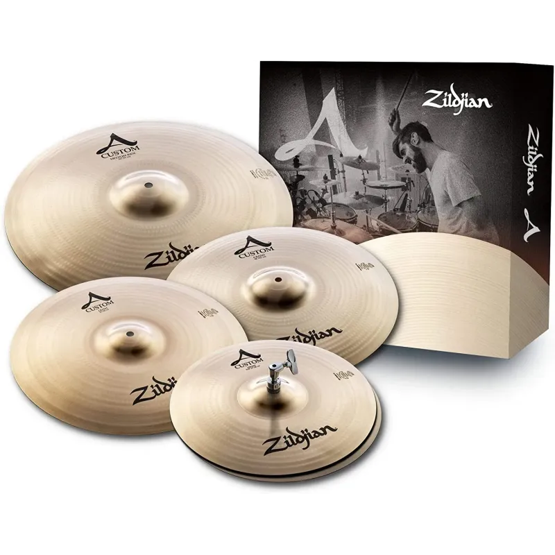 Zildjian A20579-11 A Custom 4-Piece Cymbal Set - 14/16/18/20 inch Zildjian A20579-11 A Custom 4-Piece Cymbal Set - 14/16/18/20 inch