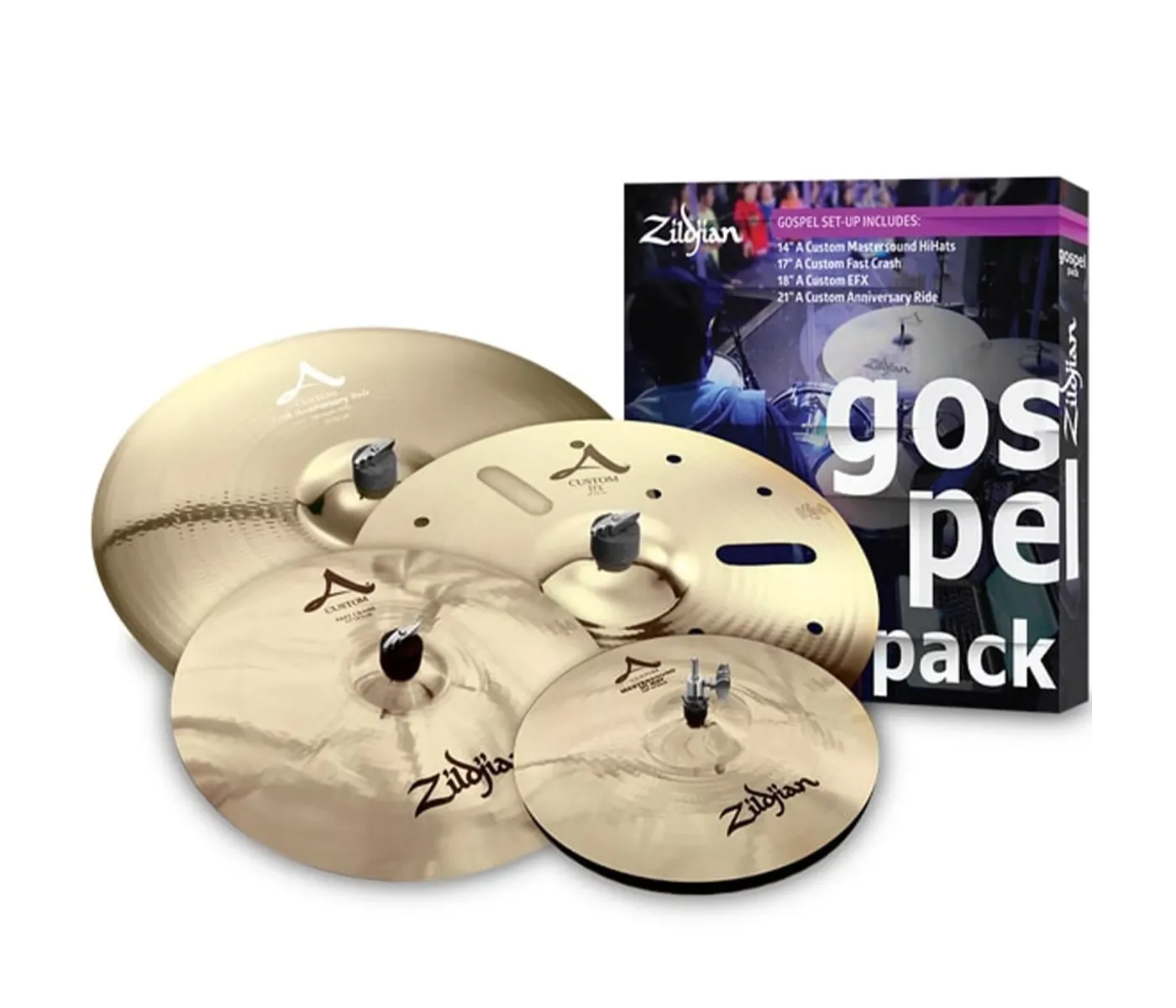 Zildjian A Custom Cymbal Set - Gospel Pack