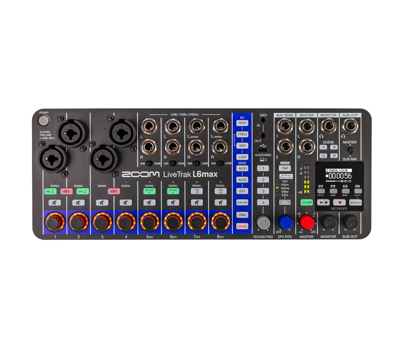 Zoom L6max/230EU LiveTrak Digital Mixer - 12 Channels - 2 Years Warranty Zoom L6max/230EU LiveTrak Digital Mixer - 12 Channels - 2 Years Warranty