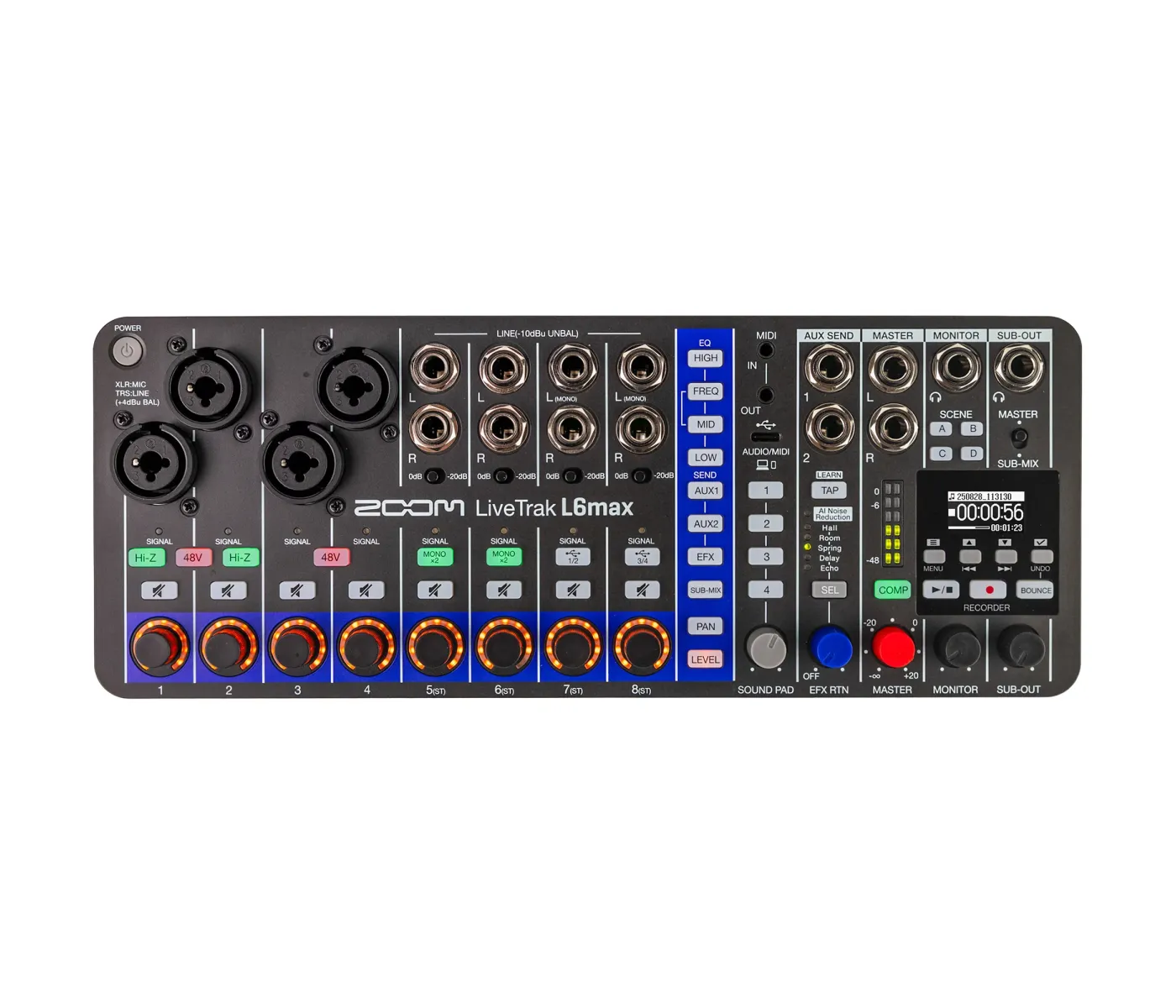 Zoom L6max/230EU LiveTrak Digital Mixer - 12 Channels - 2 Years Warranty Zoom L6max/230EU LiveTrak Digital Mixer - 12 Channels - 2 Years Warranty