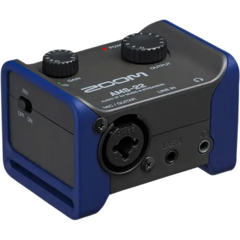 Zoom AMS-22 2x2 USB Audio Interface for Music and Streaming- 2 Years Warranty