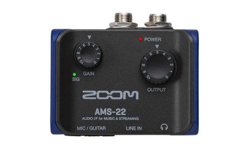 Zoom AMS-22 2x2 USB Audio Interface for Music and Streaming