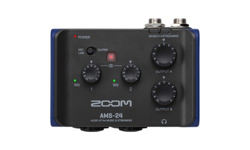 Zoom AMS-24 2x4 USB Audio Interface for Music and Streaming