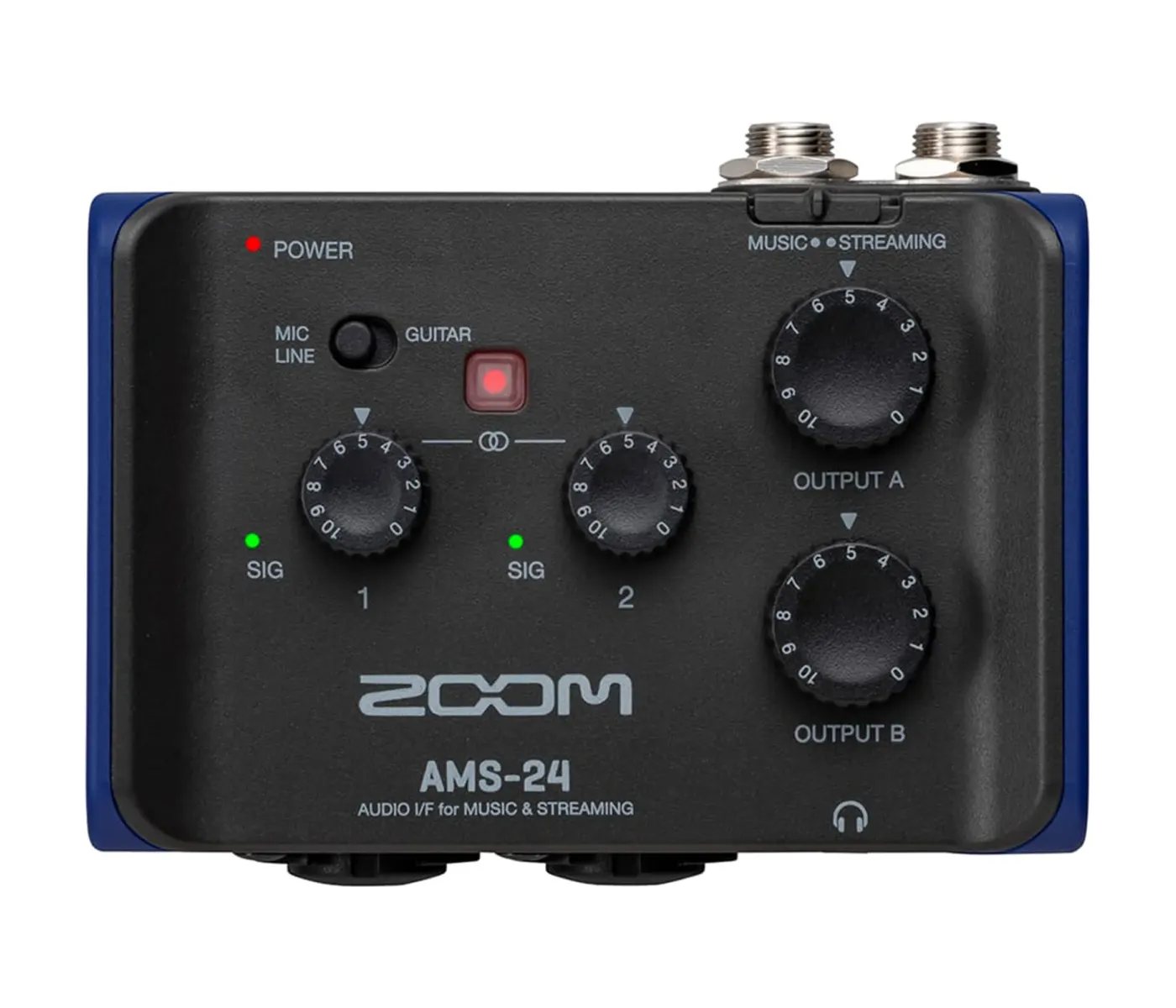 Zoom AMS-24 2x4 USB Audio Interface for Music and Streaming- 2 Years Warranty