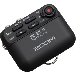 Zoom F2-BT/B Field Recorder With Lavalier Microphone And Bluetooth Control - Black