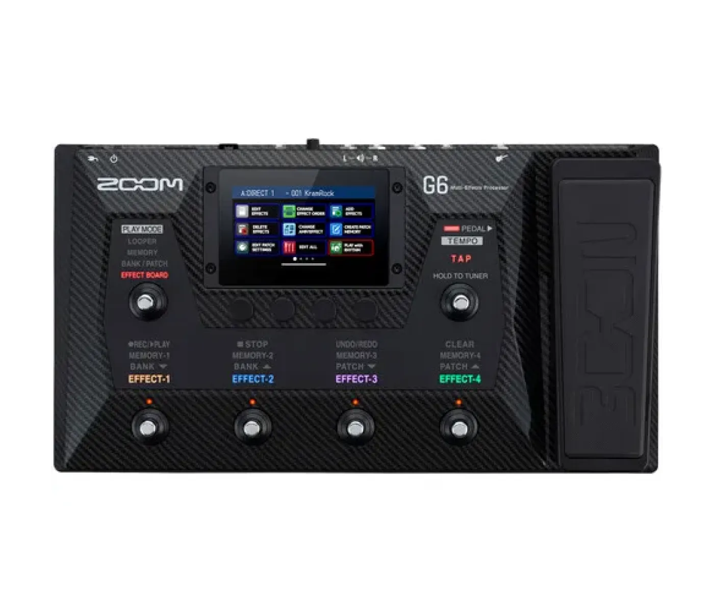 Zoom G6 Multi-Effects Processor for Guitarists- 2 Years Warranty