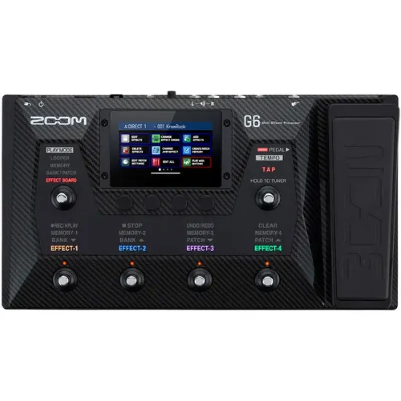 Zoom G6 Multi-Effects Processor for Guitarists- 2 Years Warranty