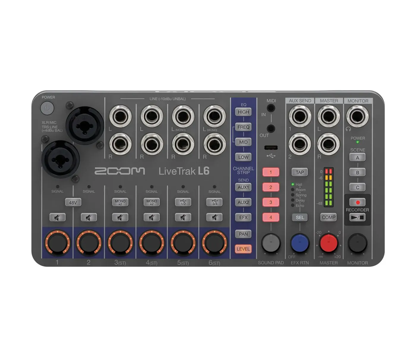 Zoom LiveTrak L6-ZOOM 10-Channel Compact Digital Mixer- 2 Years Warranty Zoom LiveTrak L6-ZOOM 10-Channel Compact Digital Mixer- 2 Years Warranty