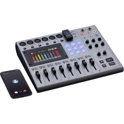 Zoom P8-Bun PodTrak P8 8-Channel Podcasting Mixer with ZDM-1 Podcast Microphone Pack Bundle