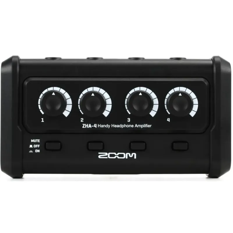 Zoom ZHA-4 Headphone Amplifier - 4-Channel- 2 Years Warranty