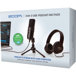 Zoom ZUM-2PMP USB Podcast Microphone Pack