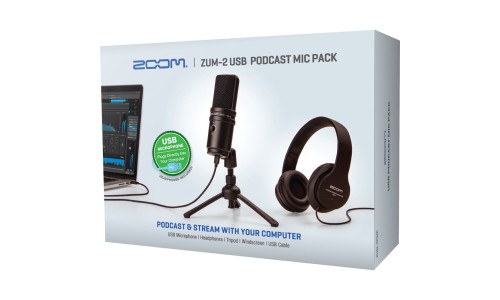 Zoom ZUM-2PMP USB Podcast Microphone Pack