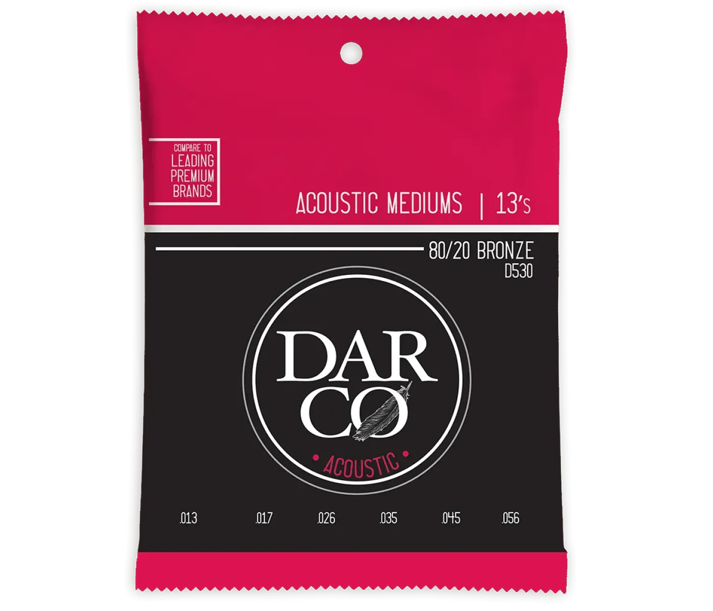 Martin Strings D530 Darco Acoustic Guitar Set 80/20 Bronze Medium - 0.13 - 0.56