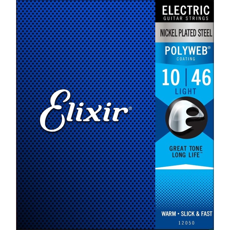 Elixir Strings 12050 Electric Guitar Strings Polyweb Light - .010-.046