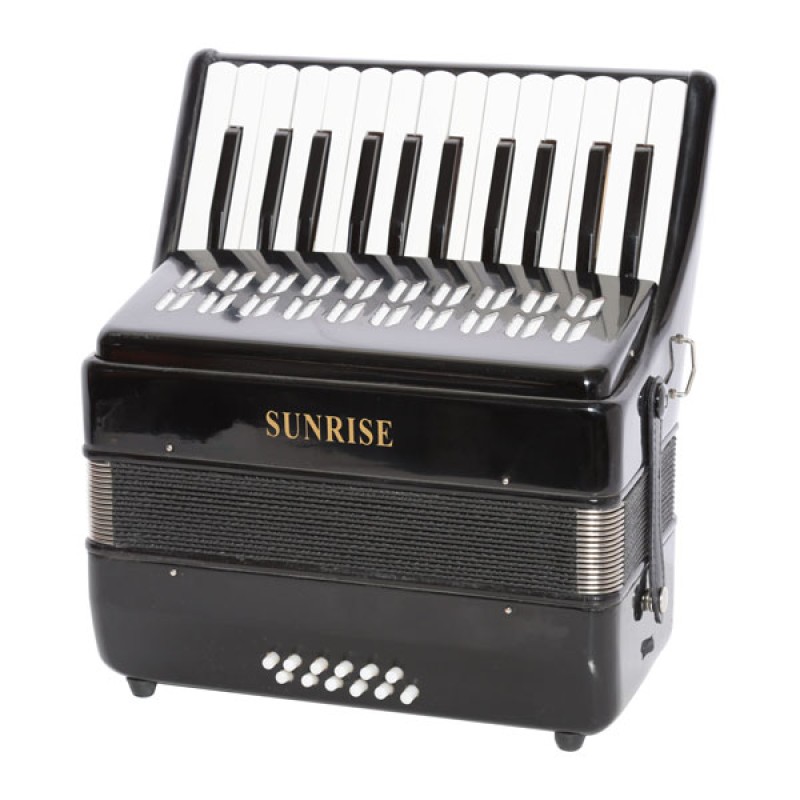 Sunrise 1302- Accordion 12 Bass - Black Color