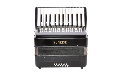 Sunrise 1302- Accordion 12 Bass - Black Color