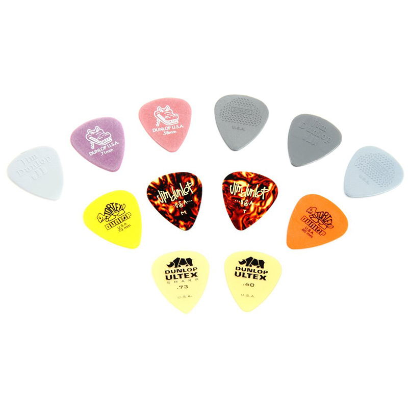 Jim Dunlop PVP101 Pick Variety Pack - Light/Medium - 12 Picks