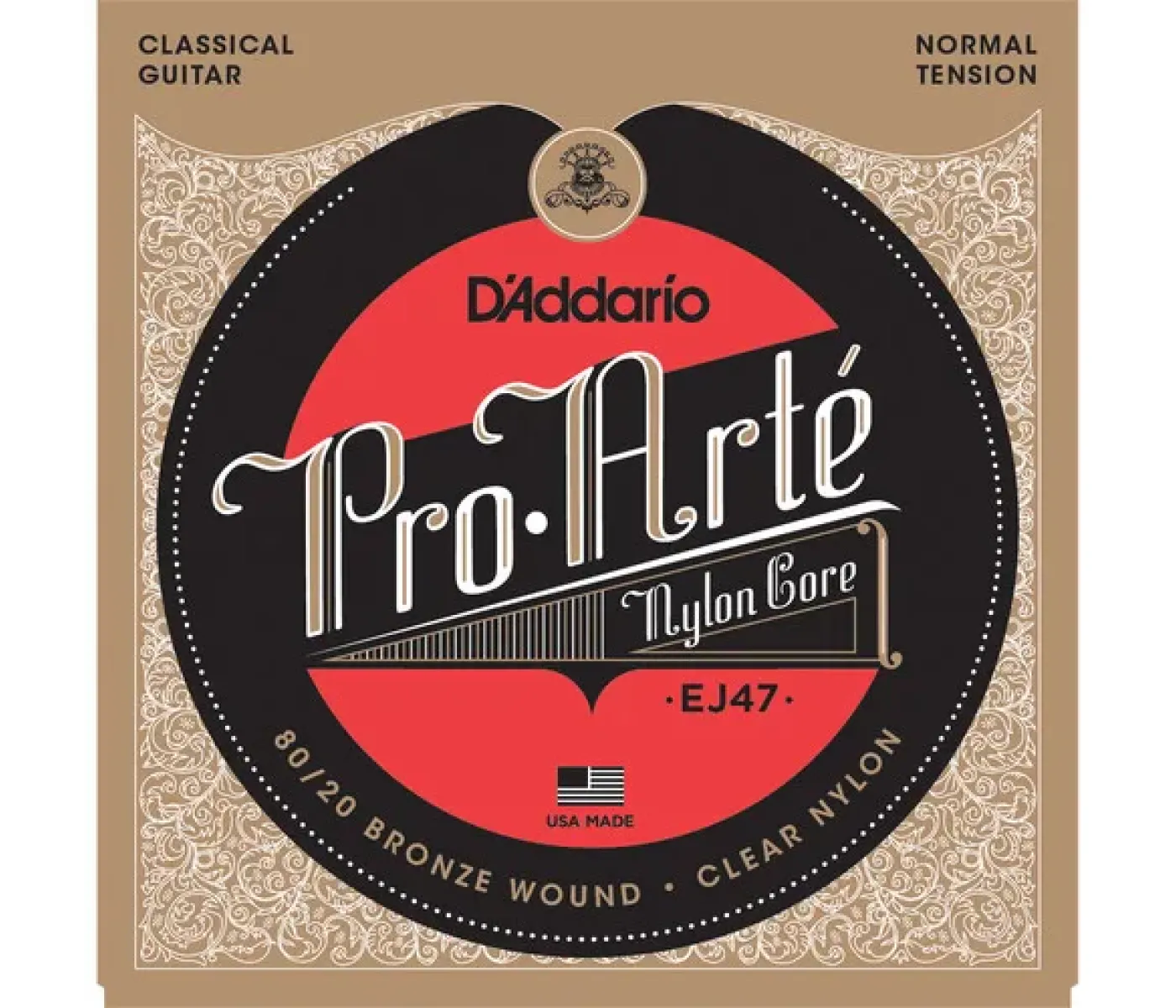 D'Addario EJ47 Pro-Arte 80/20 Bronze Classical Guitar Strings - Normal Tension