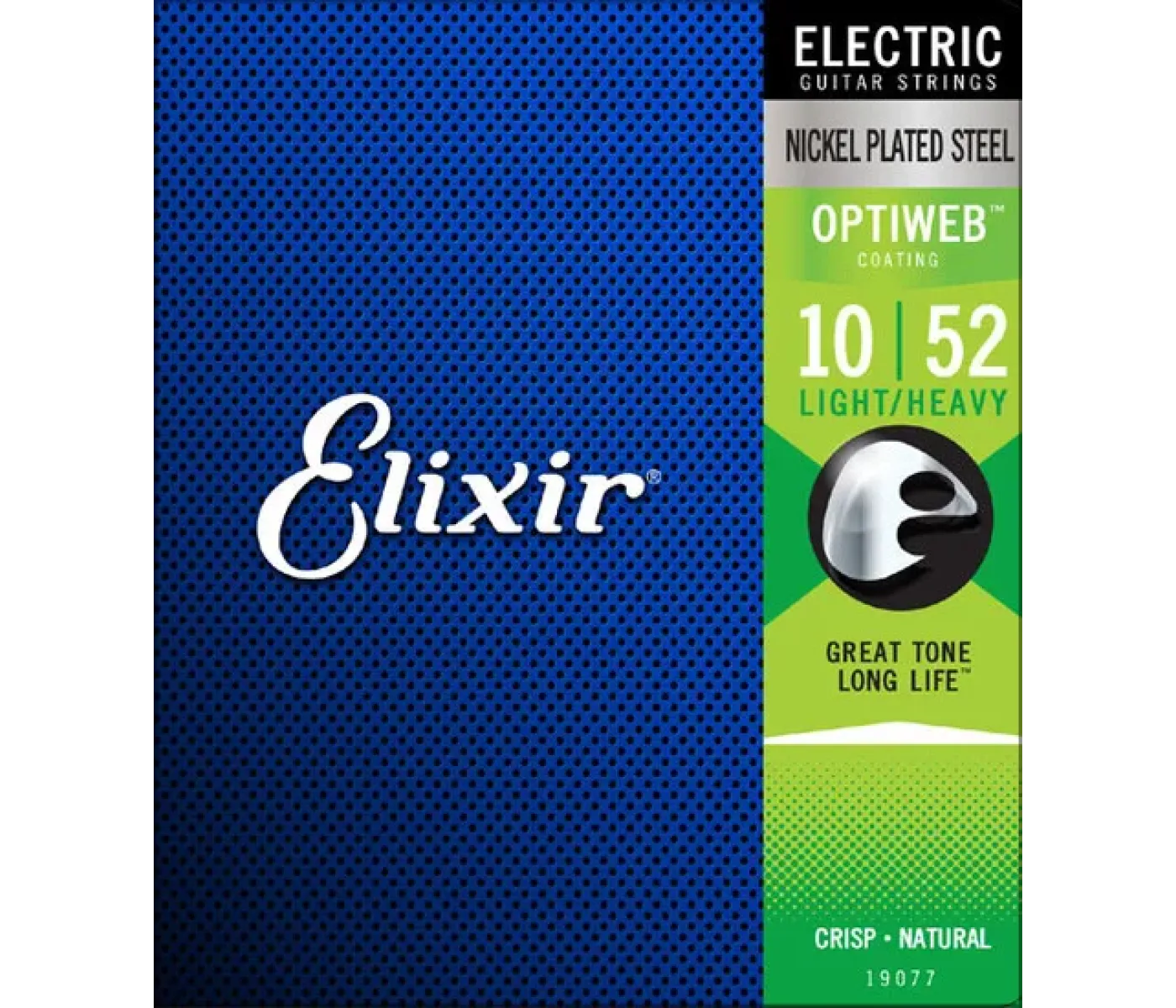 Elixir Strings 19077 Electric Guitar Strings Optiweb Light/Heavy - .010-.052