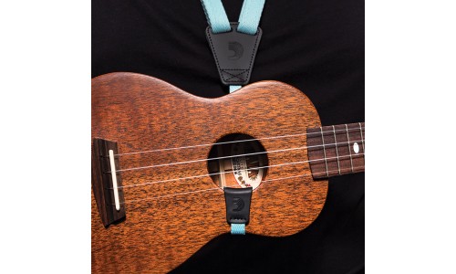 D'Addario 19UKE03 Eco-Comfort Ukulele Strap - Seafoam