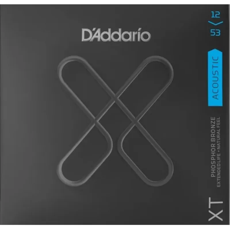 D'Addario XTAPB1253 XT Phosphor Bronze Acoustic Guitar Strings Light - 12-53