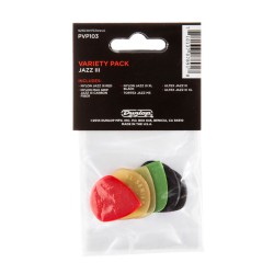 Jim Dunlop PVP103 Jazz lll Picks Variety Pack - 6 Picks