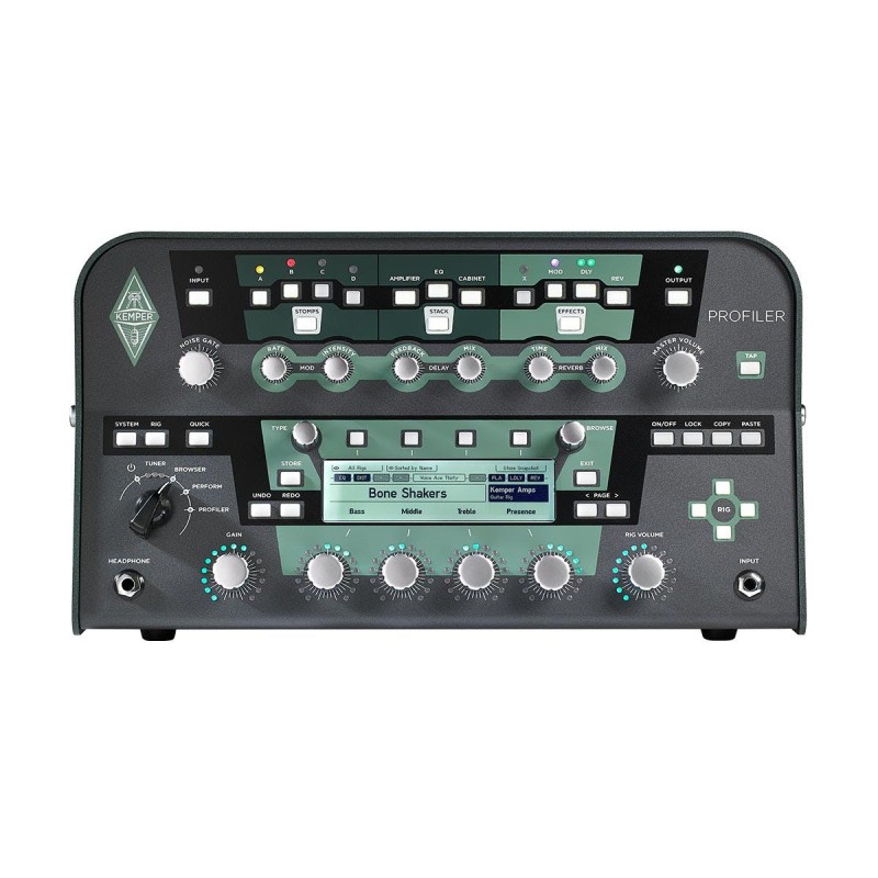 Kemper KEMPER-HEAD-BLK Profiler Head - Solid State Preamp - Black